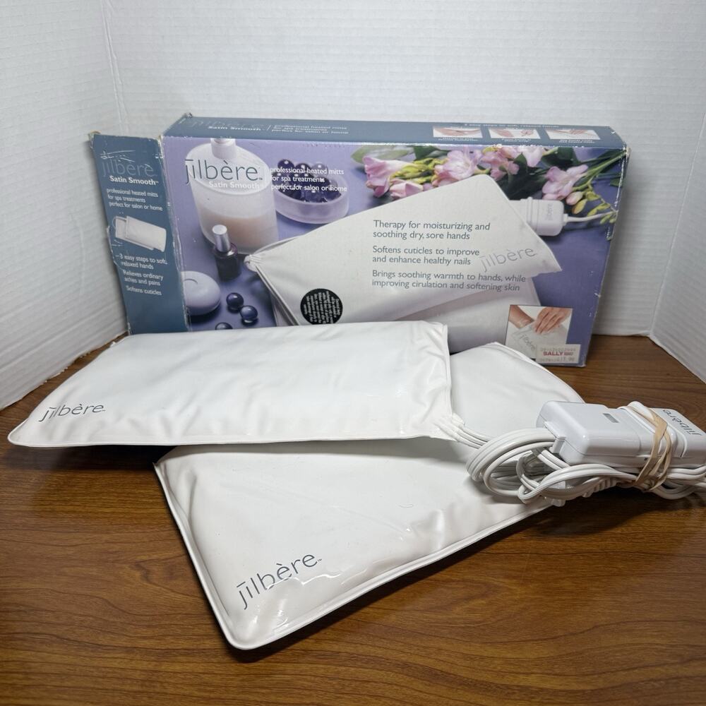 Jilbere Satin Smooth Professional Heated Mitts For Spa Hand Treatments